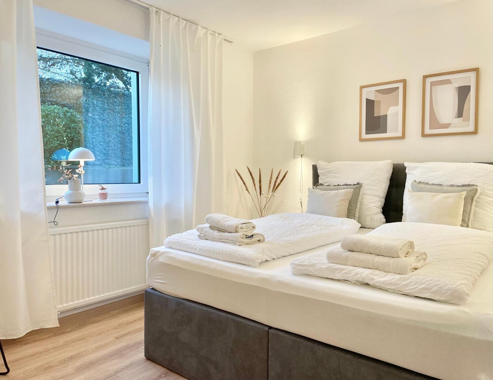 Stadt-Oase - Kostenlos Parken, Ruhig, Kliniken, Gop, Bali-Therme, Boxspringbett Bad Oeynhausen Eksteriør bilde